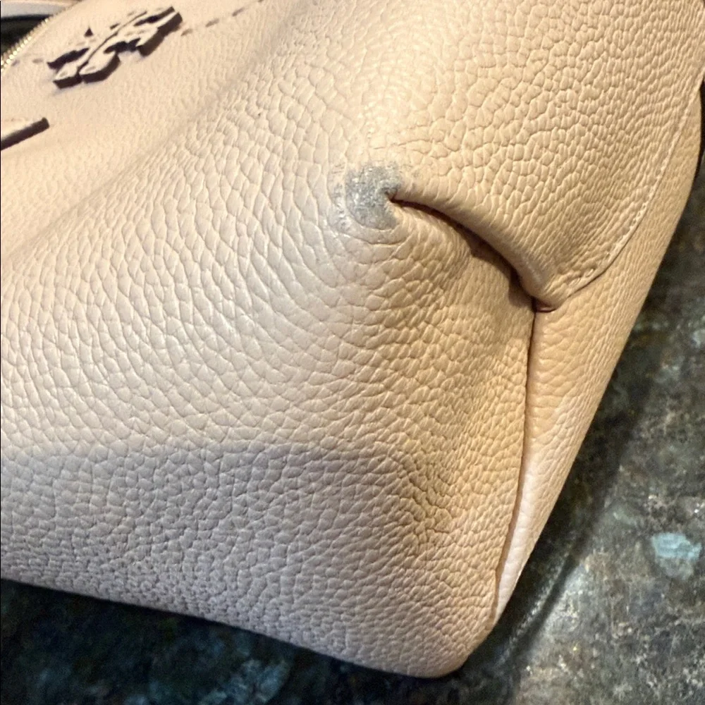 TORY BURCH McGRAW NUDE SATCHEL! - Picture 4 of 12